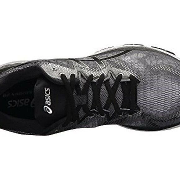 NEW ASICS GEL NIMBUS 20 Carbon Black Silver White Womens 10 US 42 EUR T750N - Picture 7 of 10